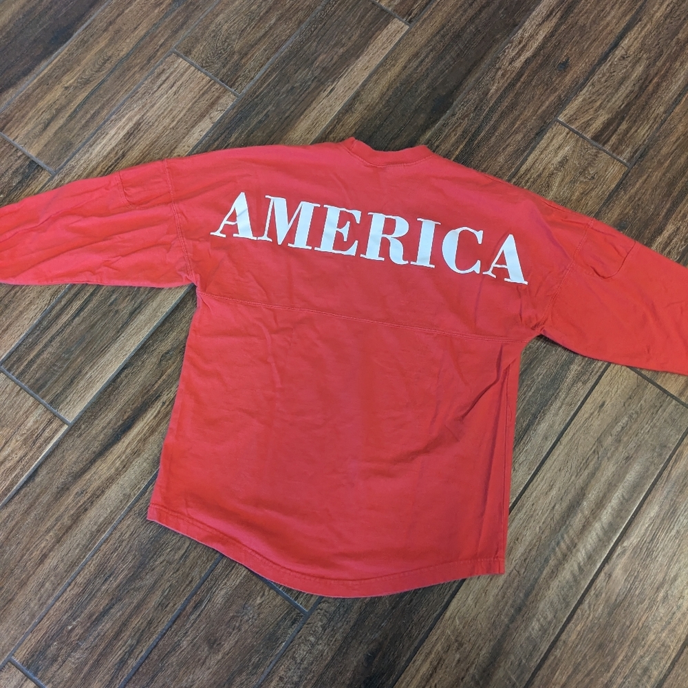 America Pullover Small Red USA long sleeve